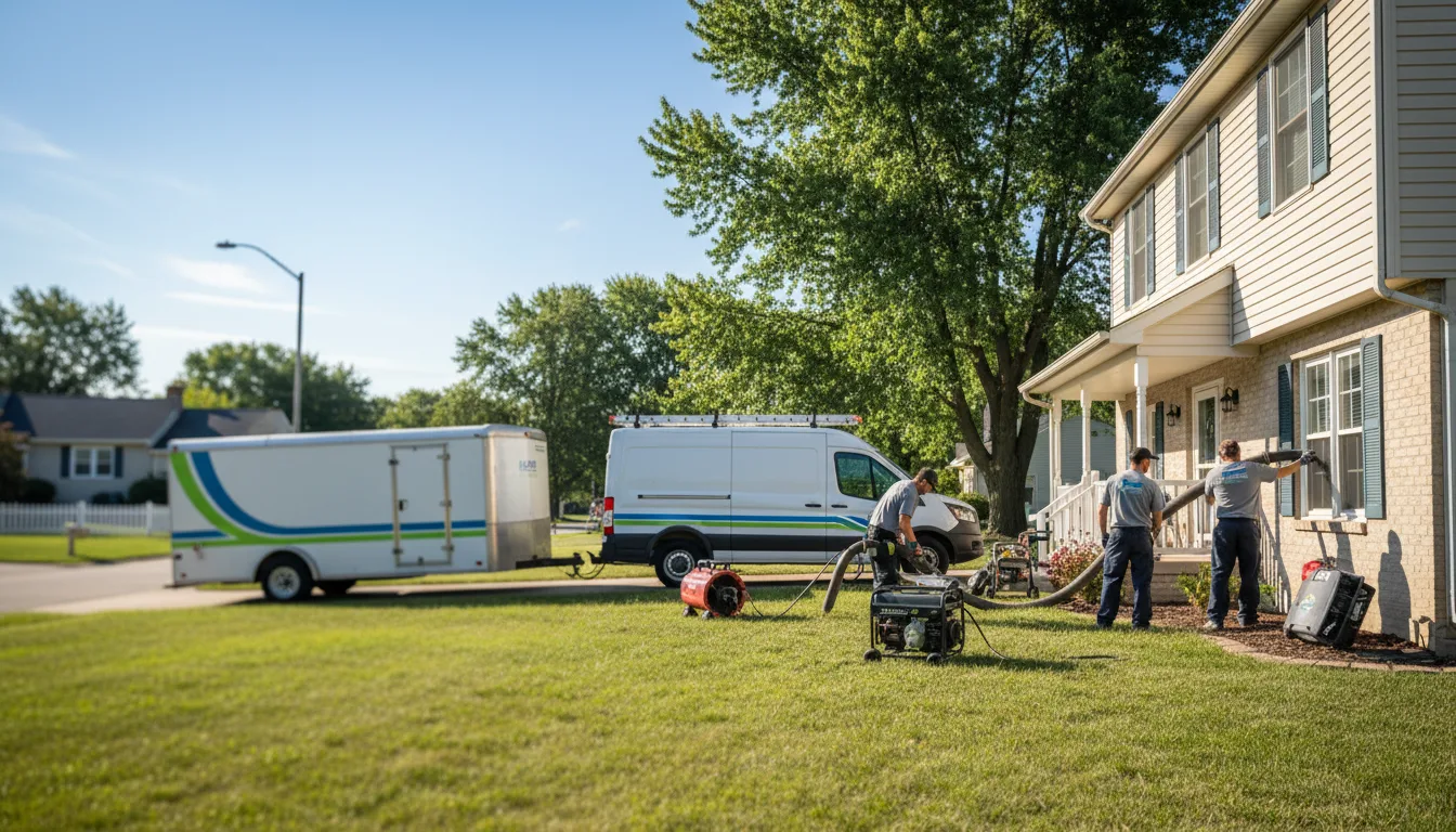 Flooded Basement Restoration And Cleanup With Repair in Harpers Ferry, IA near me